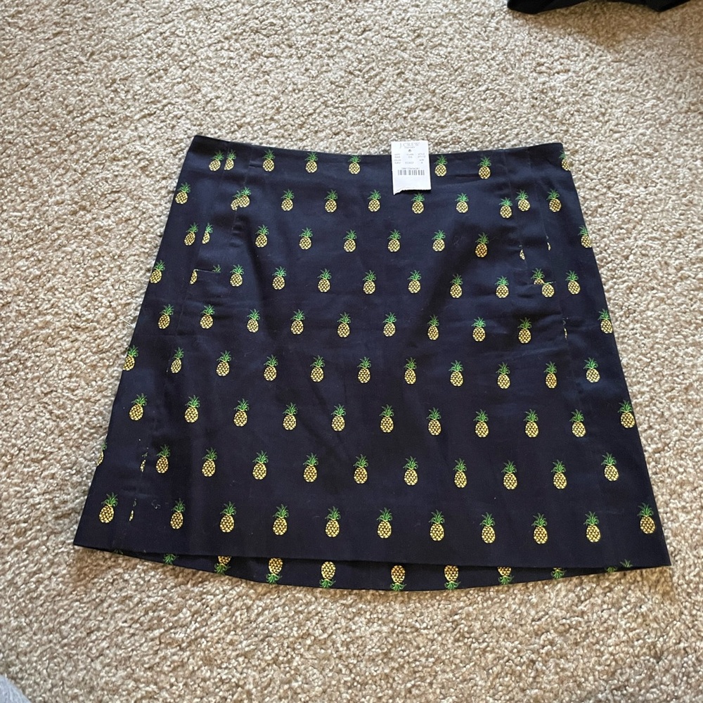 J. Crew pineapple skirt